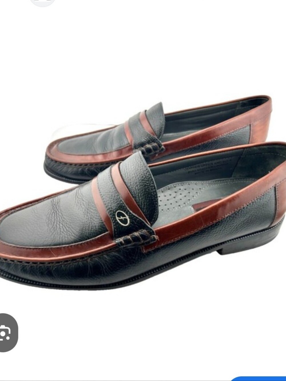 Florsheim Men's Two Tone Leather Penny Loafers Slip On Dress Shoes Sz 10.5